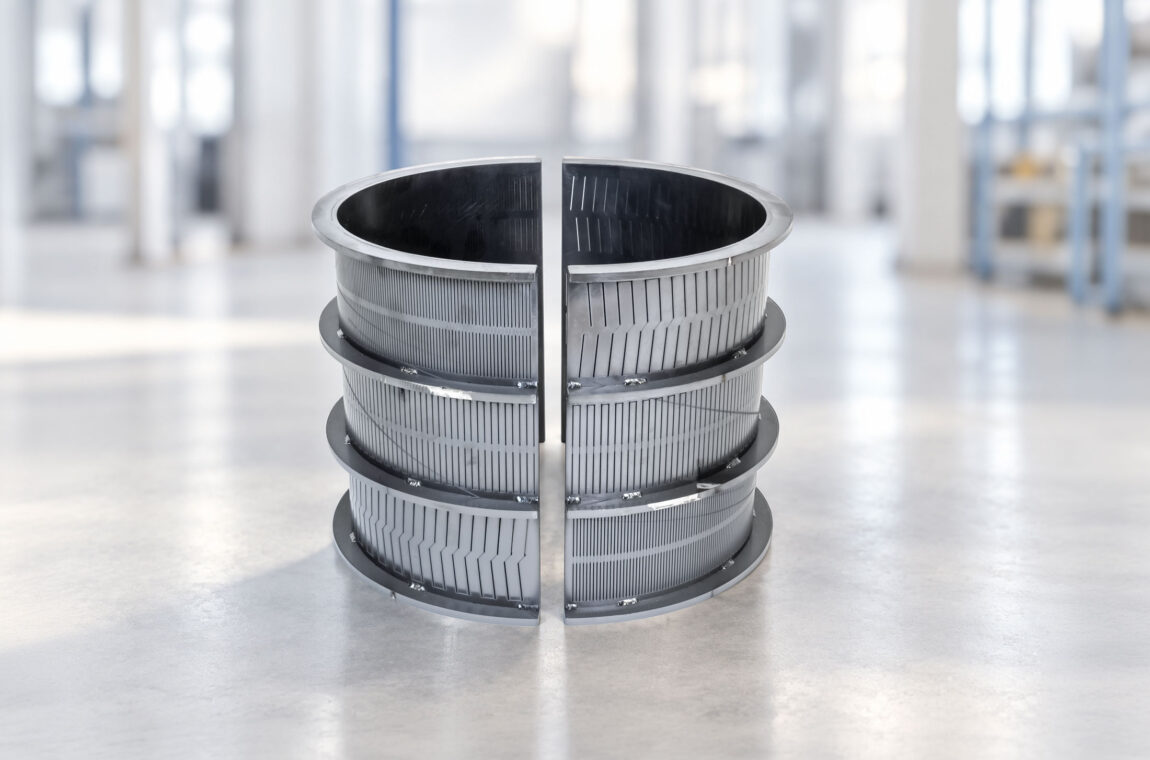 Inflotek water-jet screens - screen basket